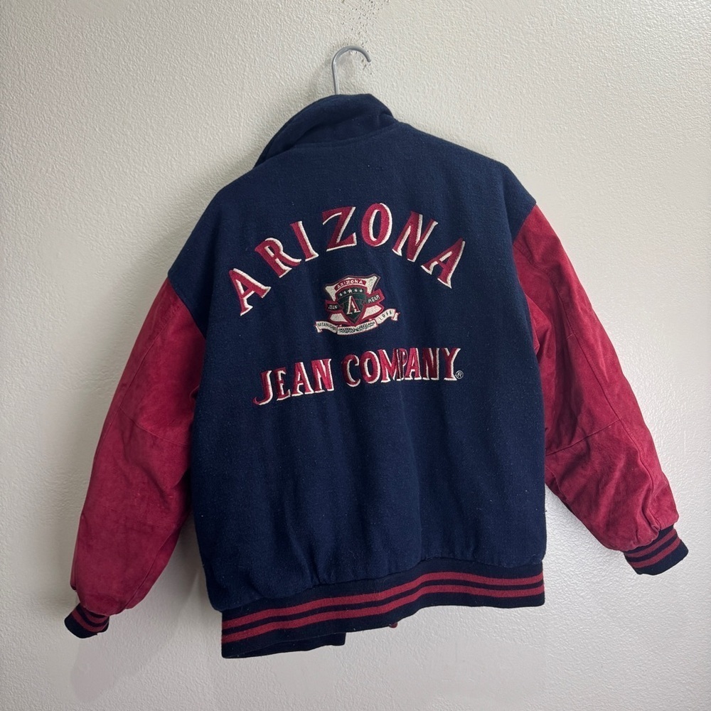 Arizona Jeans Company Varsity Style Jacket 90s Y2K Size Medium Unisex